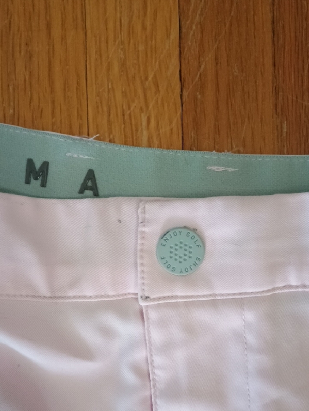 Puma Men's Light Pink Golf Shorts - Picture 3 of 5